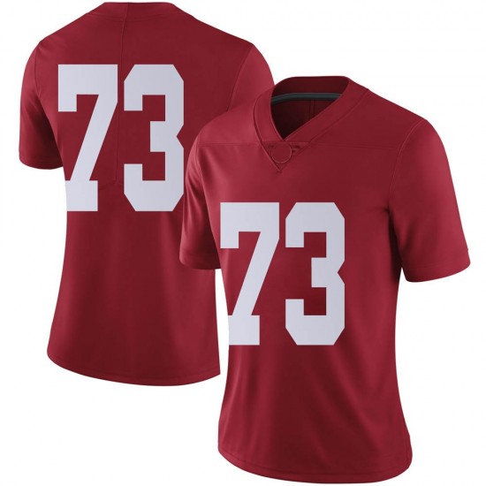 Alabama Crimson Tide Women's Evan Neal #73 No Name Crimson NCAA Nike Authentic Stitched College Football Jersey ZS16K86TS